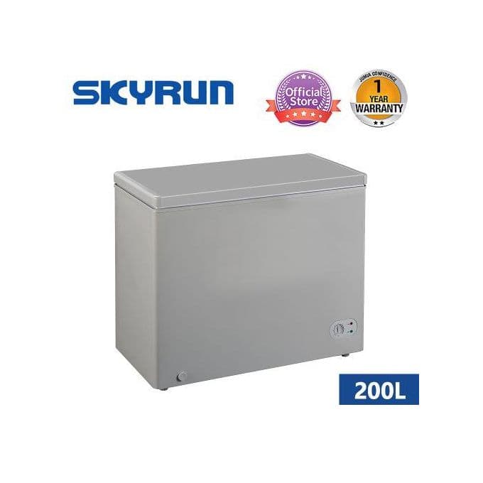 Skyrun 200 Litres Chest Freezer (BD-200HNW) - Grey